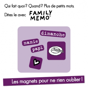 Memo Magnets violets